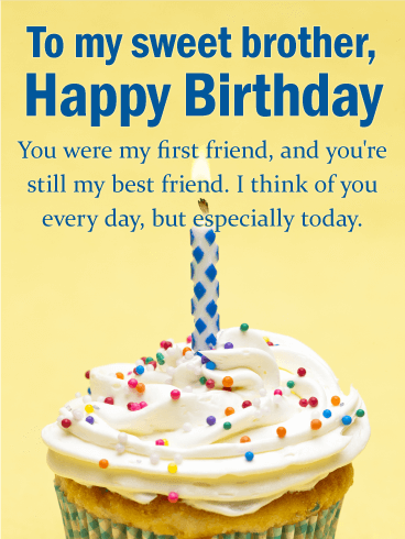 Happy Birthday for sweet brother photo